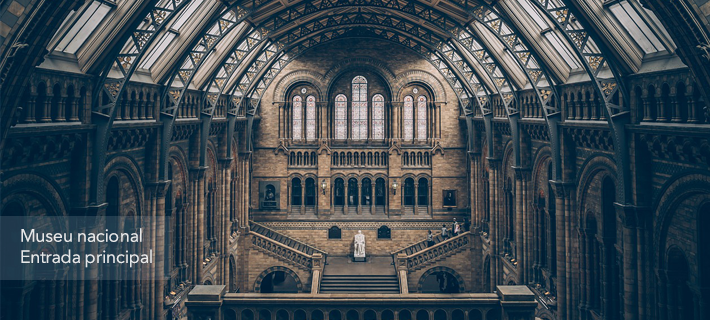 Foto da entrada do museu